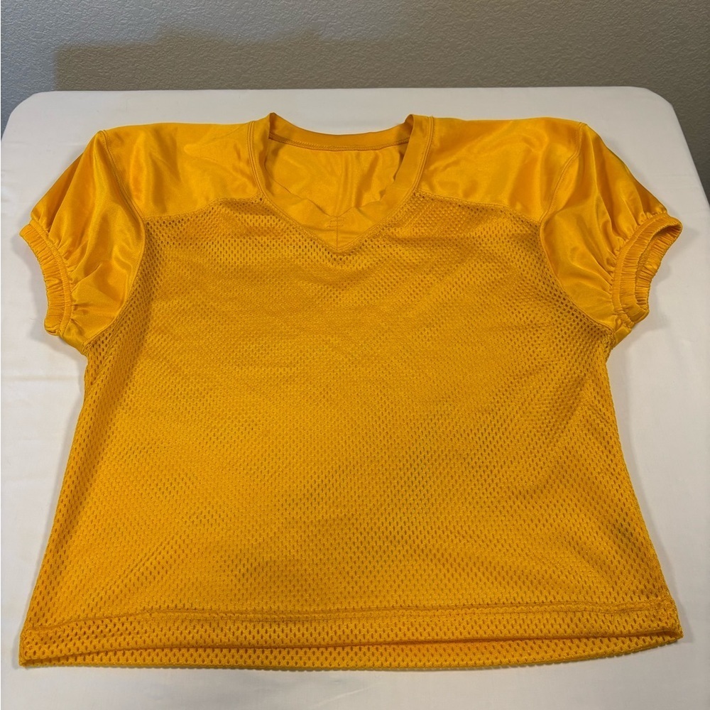Champro Yellow Mesh Fabric Youth Practice Jersey XL